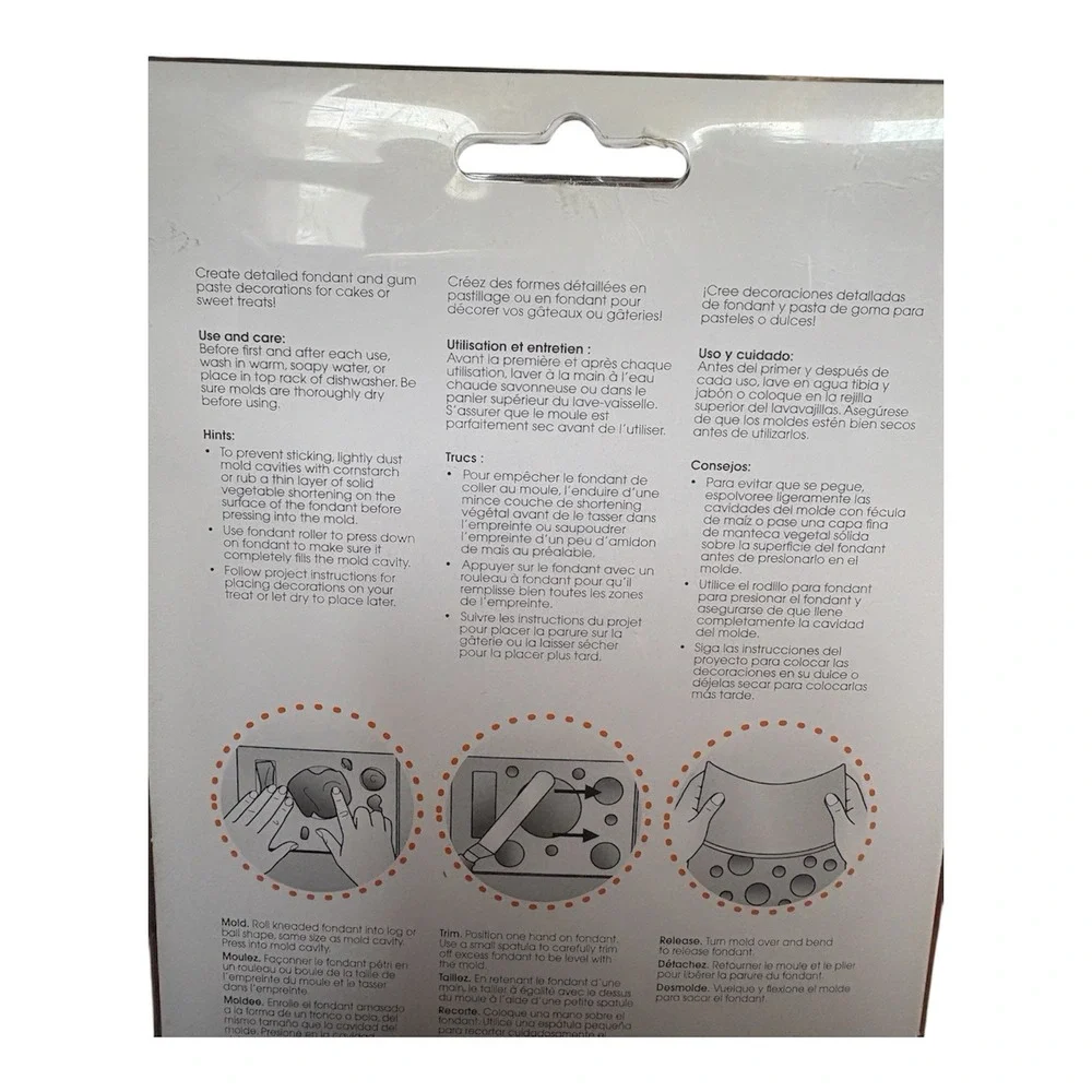 Wilton Silicone Fondant Gum Paste‎ Mold Cake Decorating Lot of 5 Leaves & Jungle